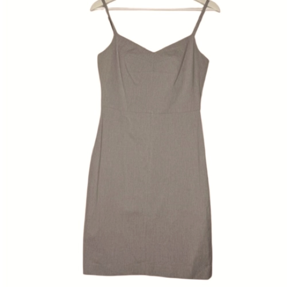 Banana Republic sz 8 Khaki Sleeveless Spaghetti Strap  Dress